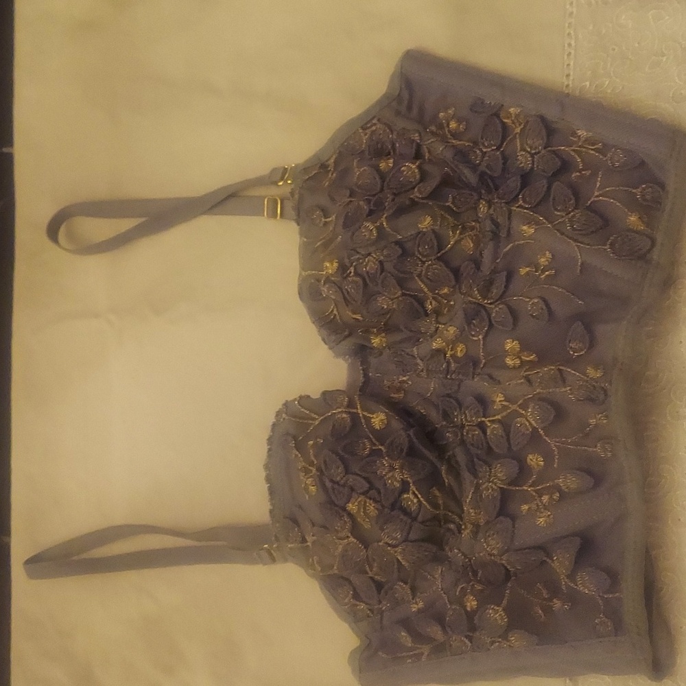 Dusty blue Bustier